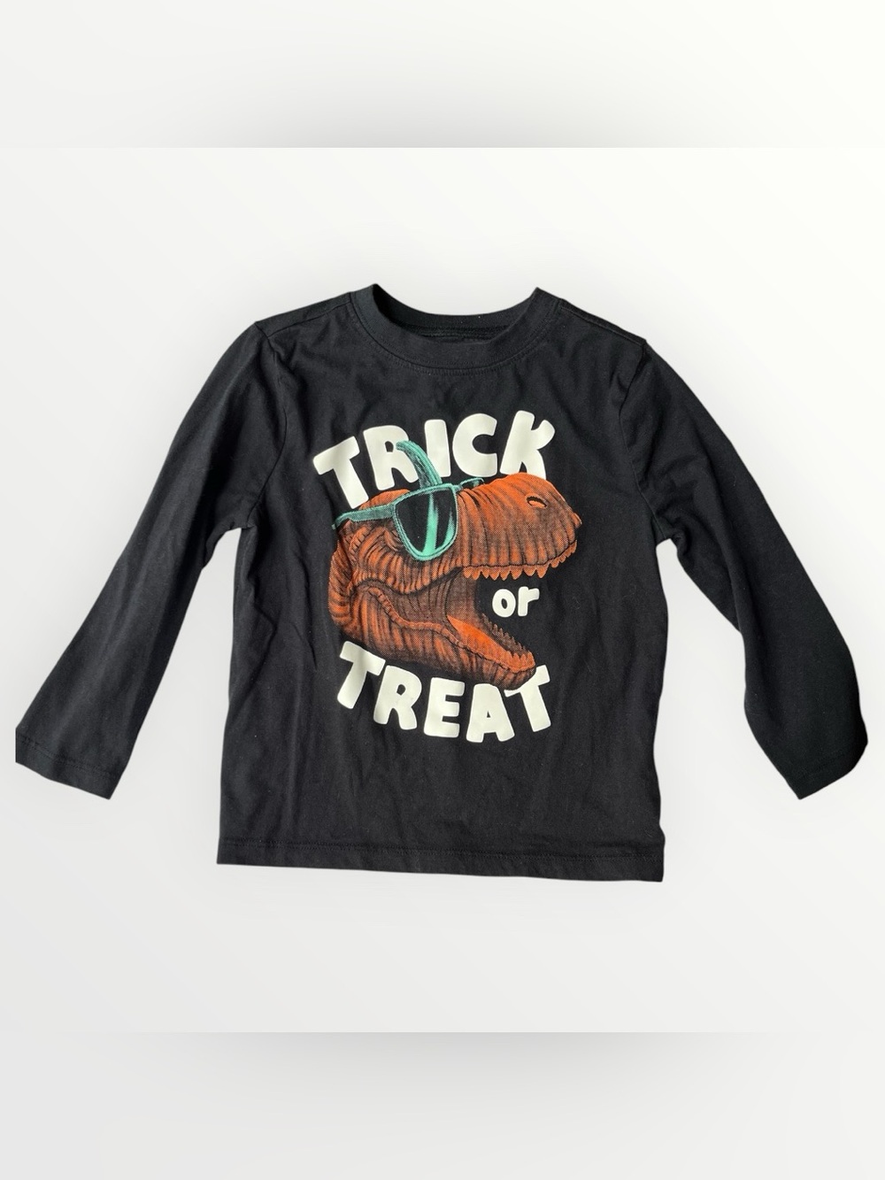 Carter’s Toddler Boys Trick or Treat T-Rex Halloween Long Sleeve Graphic Tee